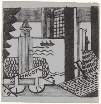 St. Germain. 1938. Lithograph