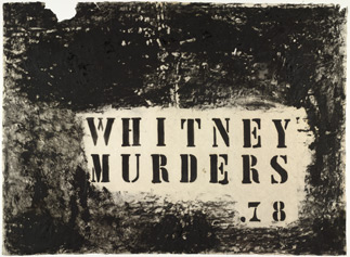 Whitney Murders. 1978. Rubbing and stencil