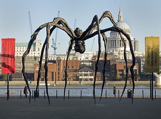 Maman. 1999. Bronze, stainless steel, and marble. (At Tate Modern, 2007)