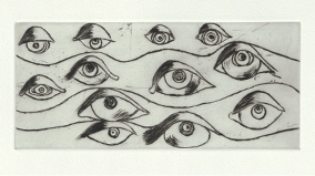 Eyes. 1996. Drypoint