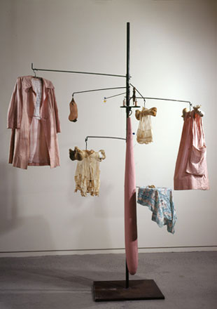 Pink Days and Blue Days. 1997. Steel, fabric, bone, mixed media. Collection Whitney Museum of American Art, New York