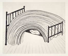 Bed. 1997. Etching, drypoint, and engraving